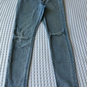 H&M Light Blue Distressed Skinny Jeans